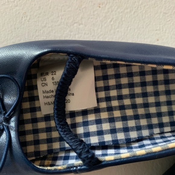 𝅺h&m| Blue Ballet Dress Shoes- Size 6 - Picture 4 of 4